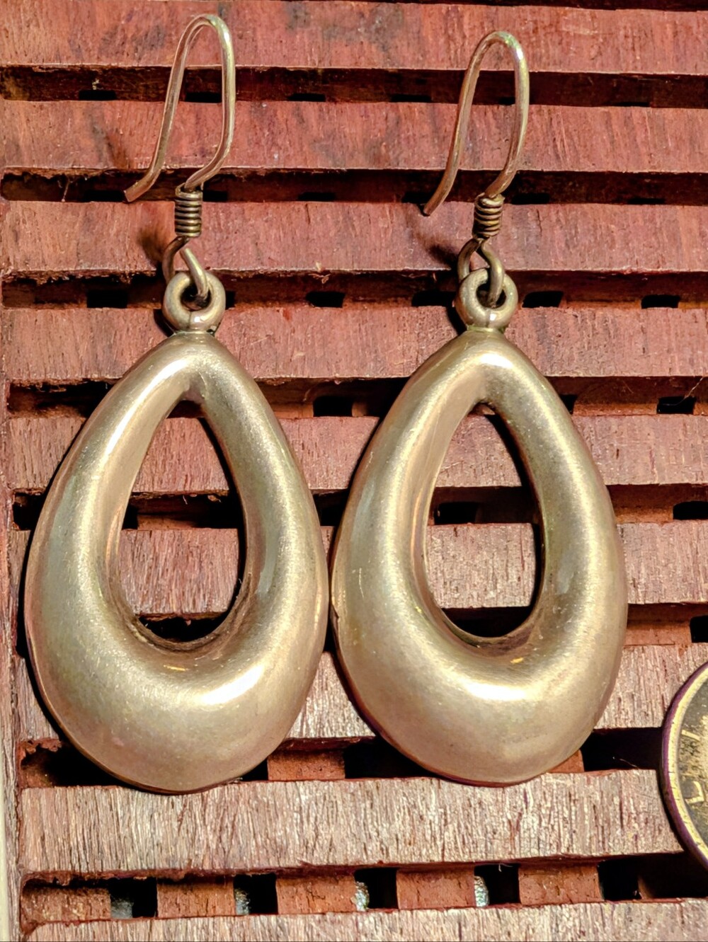 Vintage Sterling Silver Taxco Teardrop Earrings